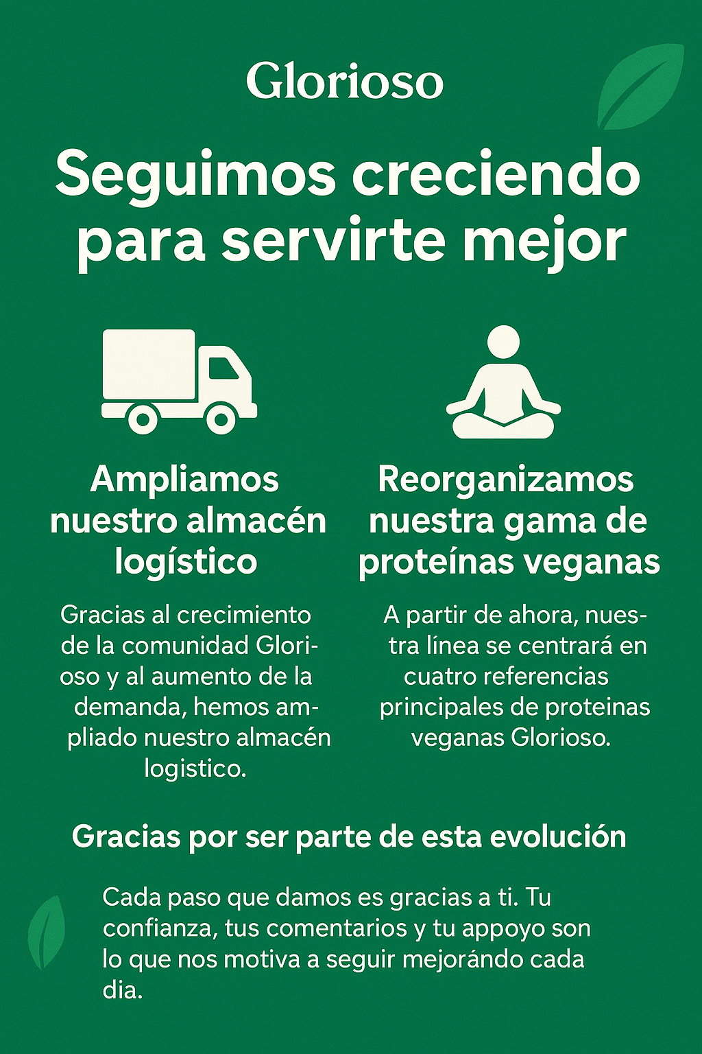 🌱 Seguimos creciendo para servirte mejor