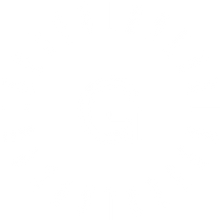 Logo vegano con letra G grande en el centro y rayos simulando un sol