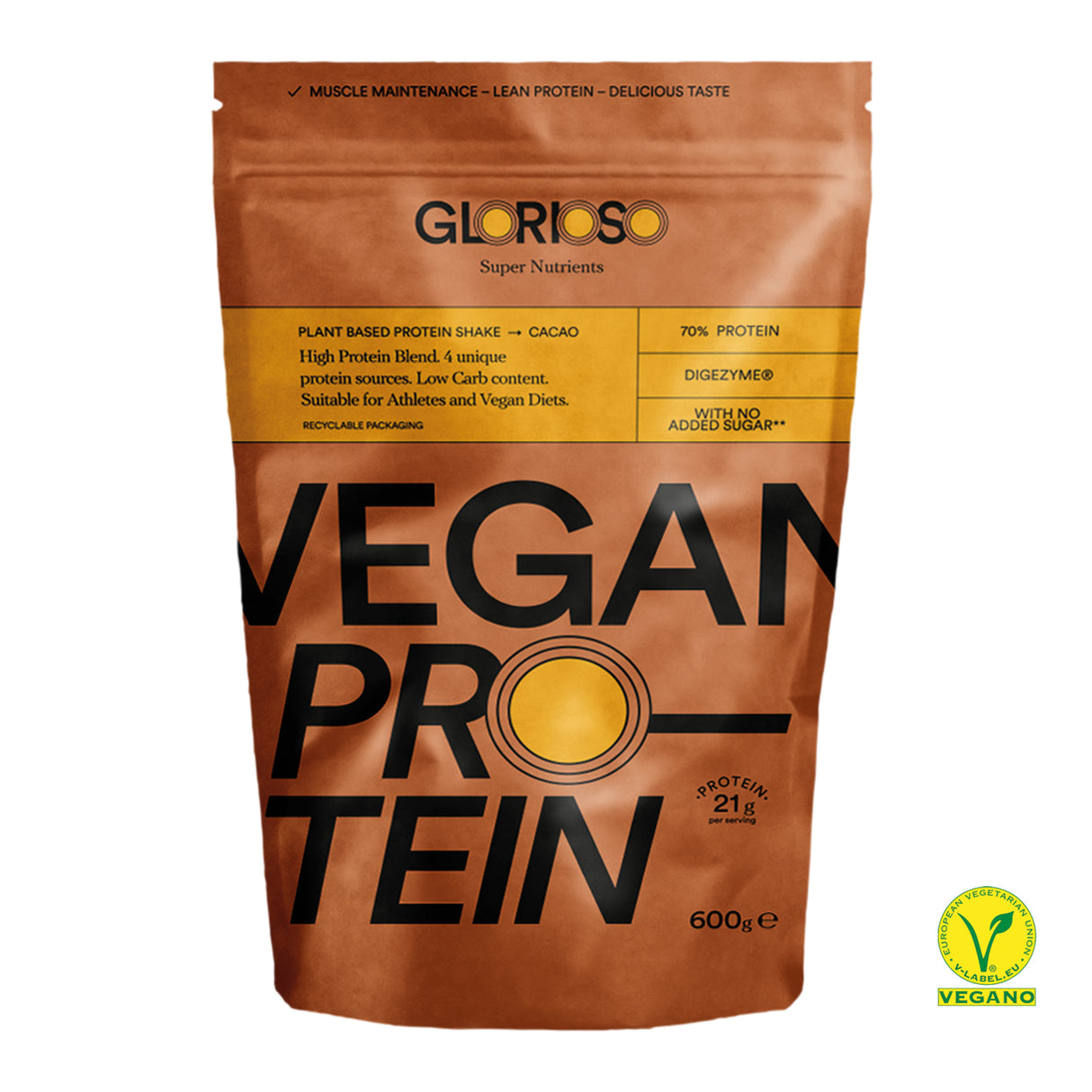 Proteína vegana chocolate 600g
