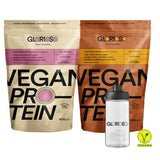Protein Pack (Vainilla, Chocolate) Glorioso Super Nutrients 600g x 2 + Shaker