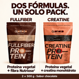 Pack Glorioso: Fullfiber con fibra Nutriose® y Creatine con creatina monohidrato, 2 × 500 g de chocolate